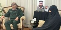 تصاویری از دیدار محسن رضایی با خانواده شهیدان سلامی و رشید 