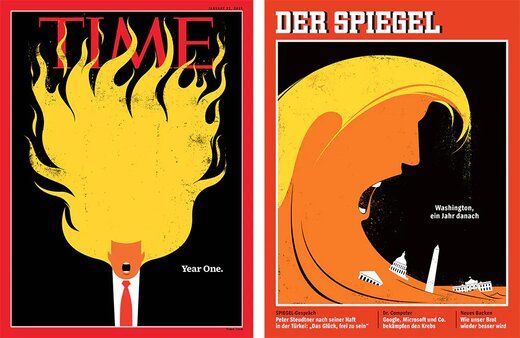 تصاویر جنجالی ترامپ سوژه همیشگی مجله‌ها