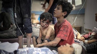  ۲ بیمارستان خان‌‌یونس غزه در محاصره اشغالگران