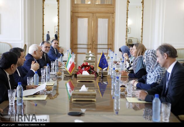 تصاویر دیدار ظریف و موگرینی در تهران