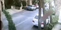 لحظه هولناک تصادف بنز با 6 خودرو در اقدسیه تهران + فیلم