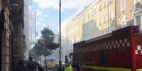 آتش سوزی در ساختمان شش طبقه لندن / 72 آتش نشان تحت عملیات
