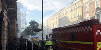 آتش سوزی در ساختمان شش طبقه لندن / 72 آتش نشان تحت عملیات