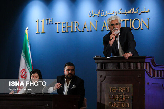 دوازدهمین حراج تهران برگزار شد؛ فروش اثر هنری به قیمت ۳ میلیارد و ۲۰۰ میلیون تومان