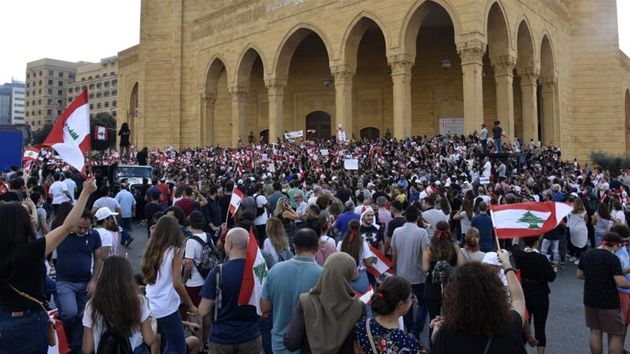 تصاویر اعتراضات لبنان