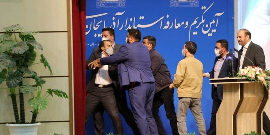 پشت پرده سیلی زدن به استاندار آذربایجان شرقی+فیلم