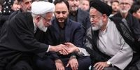 تصویری از وزیر روحانی و سخنگوی دولت رئیسی در مراسم عزاداری حسینیه امام خمینی 