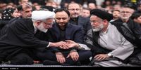 تصویری از وزیر روحانی و سخنگوی دولت رئیسی در مراسم عزاداری حسینیه امام خمینی 