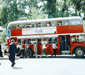 ورود اتوبوس های دو طبقه به خیابان های تهران+تصاویر