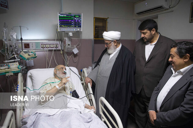 عیادت رئیس دفتر مقام معظم رهبری از حجت الاسلام والمسلمین قرائتی