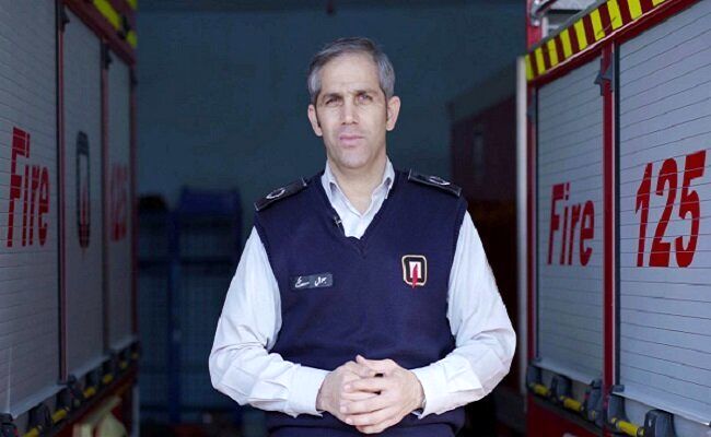 آتش سوزی در لاله‌زار تهران