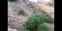 لحظه وقوع سیل در روستای برغان کرج + فیلم