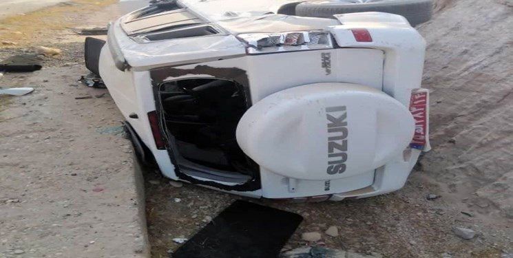 واژگونی خودروی حامل همراهان وزیر ارشاد در خوزستان