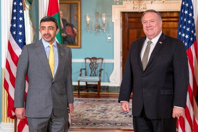 ملاقات جدید پمپئو و وزیر خارجه امارات 