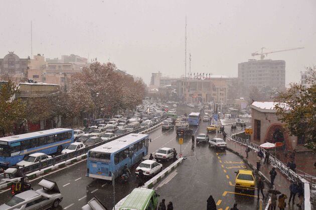 برف و سرمای پاییزی