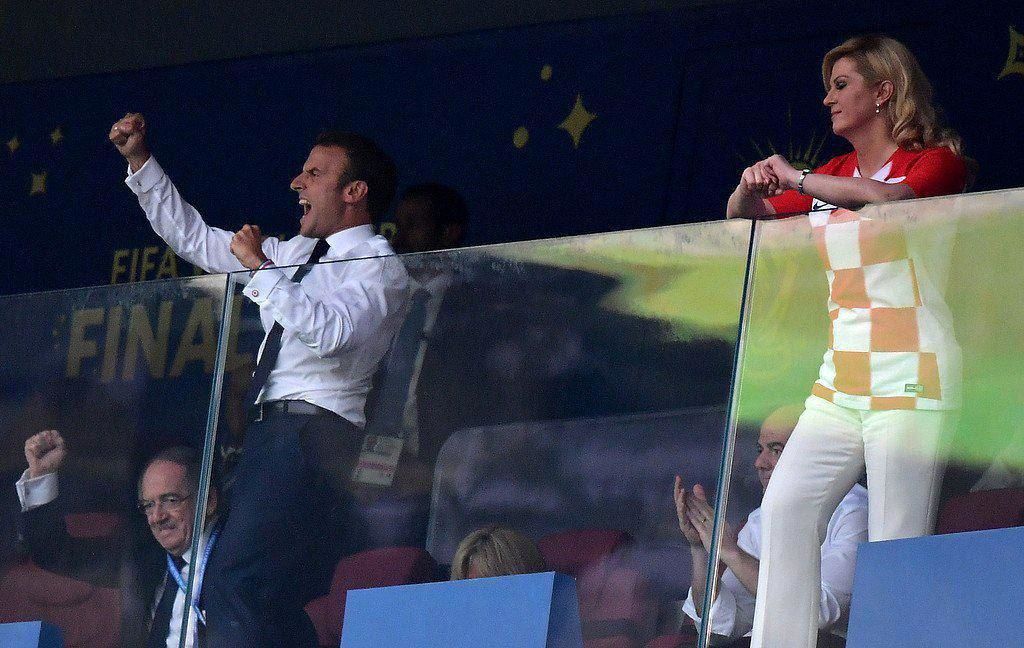 وضعیت دو رئیس جمهور پس از گل چهارم فرانسه(عکس)