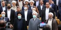 عکسی از رئیسی، قالیباف و محسنی اژه ای در همایش سراسری قوه قضائیه