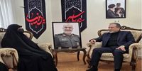 عراقچی به دیدار خانواده شهید سلامی رفت/ دلنوشته وزیر برای سردار +عکس