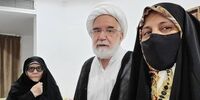 جمیله کدیور به دیدار مهدی کروبی و همسرش فاطمه کروبی رفت + عکس 

