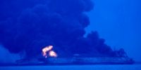 خطر بزرگ در انتظار نفتکش آتش گرفته ایرانی