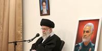 گفتگوی همسر سردار سلیمانی با رهبر انقلاب+عکس