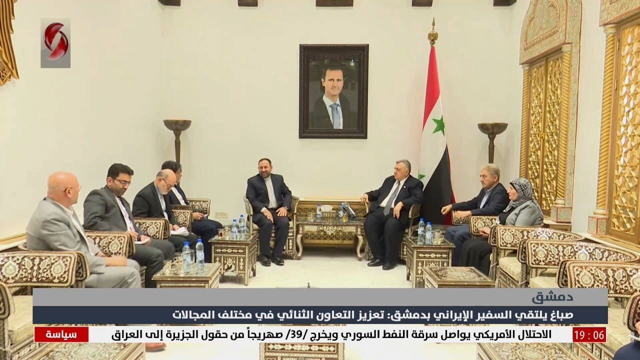 دیدار رئیس پارلمان سوریه و سفیر ایران در دمشق