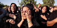 اشک‌های مردم آبادان در مراسم تشییع پیکر جانباختگان متروپل+ فیلم