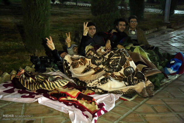 حال و هوای دیشب پس از زلزله تهران